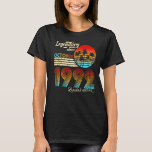 30 Year Old Awesome Since October 1992 30th Birth T-Shirt