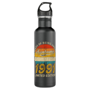 30 Year Old Bday 1991 Awesome Since 30th Birthday 710 Ml Water Bottle