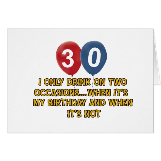 30 year old birthday designs card