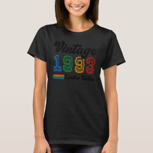 30 Year Old  Born In 1993 Vintage 30th Birthday Re T-Shirt
