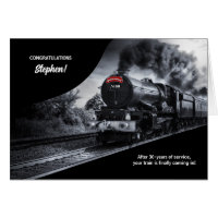 30 Year Railroad Retirement Congratulations Train