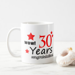 30 years anniversary coffee mug