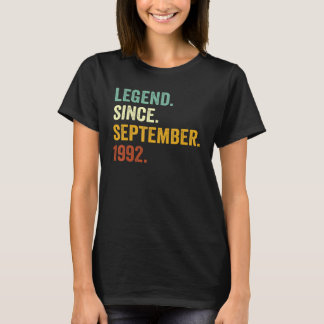 30 Years Old Legend Since September 1992 30th Bir T-Shirt