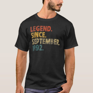 30 Years Old Legend Since September 1992 30th Bir T-Shirt