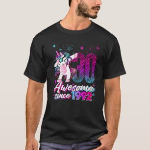 30 Years Old Unicorn Dabbing 30Th Birthday Unicorn T-Shirt