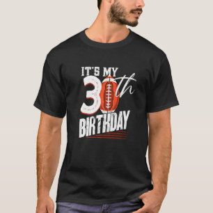 30 Years Old Vintage American Football 30th Birthd T-Shirt