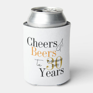 30 Years Retirement Cheers Beers Party Favour Can Cooler