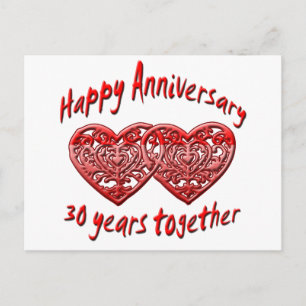 30 Years Together Postcard