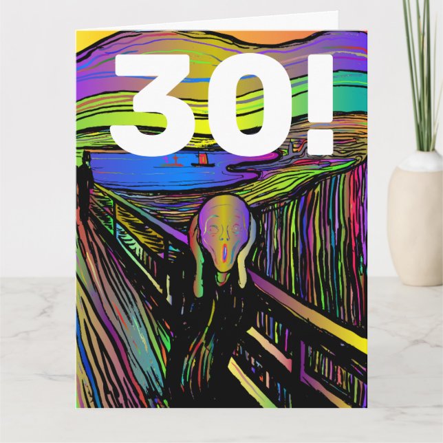 30E ANNIVERSAIRE 30 CARTE DE GRÂCE FUNNY (Devant)