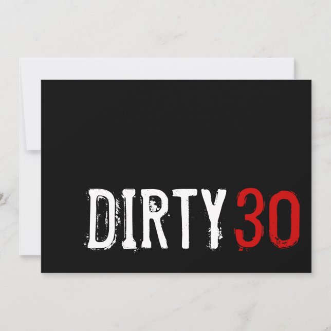 30e anniversaire - 30 Invitation sale (Devant)