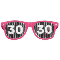 30E ANNIVERSAIRE 30 LUNETTES DE SOLEIL DE FÊTE ros
