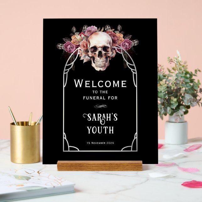 30e anniversaire Affiche de bienvenue funéraire (Mariage)