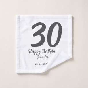 30e anniversaire ajouter nom date année noir modèl