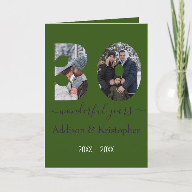 30e anniversaire Amour pour toujours Modèle photo (Devant)