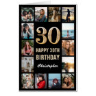 30e anniversaire Black Gold Photo Collage Extra La