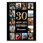 30e anniversaire Black Gold Photo Collage Extra La