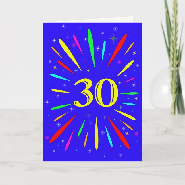 30e anniversaire carte d'explosion (Devant)