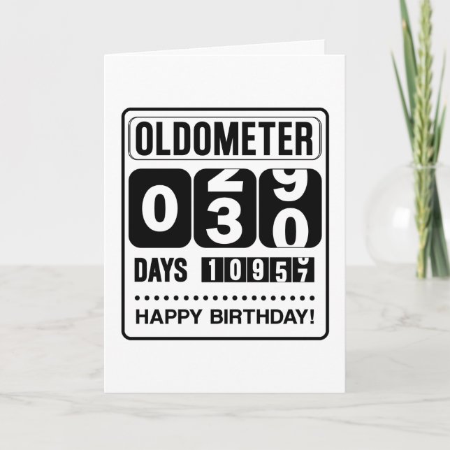 30e Anniversaire Carte Oldometer (Devant)