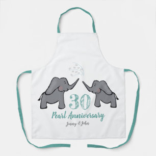 30e anniversaire de la mariage perle tablier d'élé