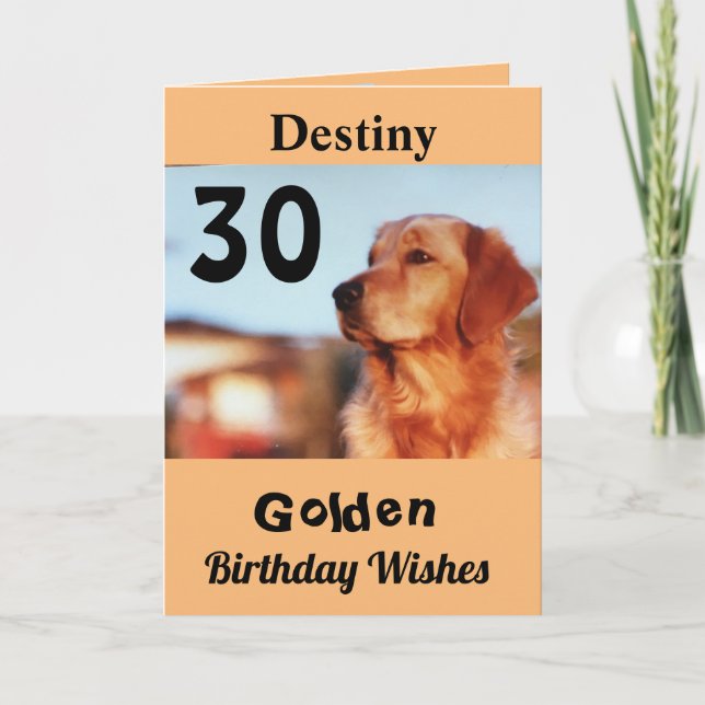 30e Anniversaire d'or carte de voeux pour l'extrac (Devant)