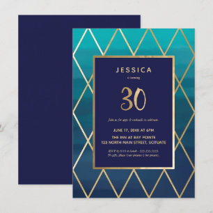 30e anniversaire Invitation - 30e anniversaire élé