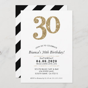 30E ANNIVERSAIRE INVITATION parties scintillant do