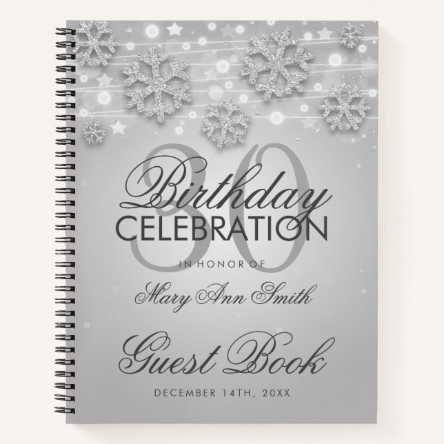 30e anniversaire Livre d'or Argent hiver (Devant)