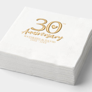 30e anniversaire mariage coeur personnalisé graphi