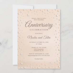 30e anniversaire Pearl Invitation à thème