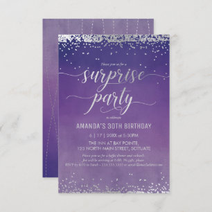 30e anniversaire Surprise Party Invitation - Éléga