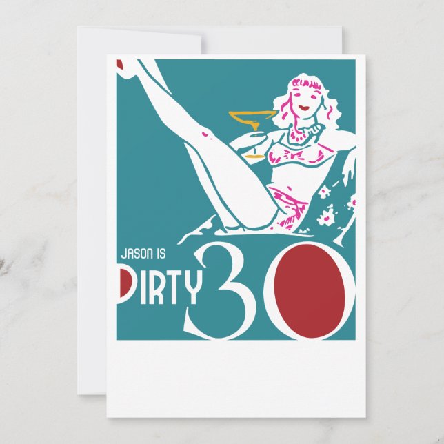 30ème anniversaire - invitation 30 sale (Devant)