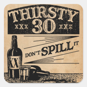 30ème Autocollants d'anniversaire