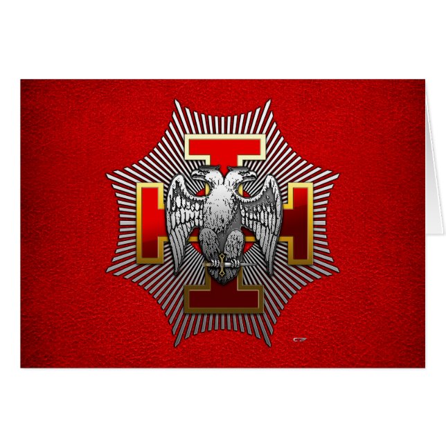 30ème Degré : Knight Kadosh (Devant horizontal)