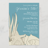 30ème Invitation de fête d'anniversaire avec le