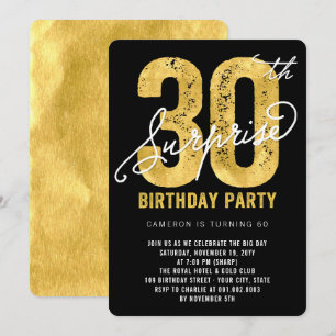 30ème invitation de fête d'anniversaire de