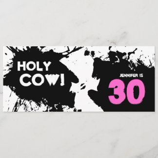 30ème Invitation de fête d'anniversaire - vache