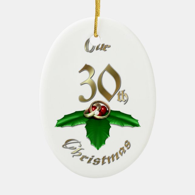 30ème ornement marié de Noël (Devant)