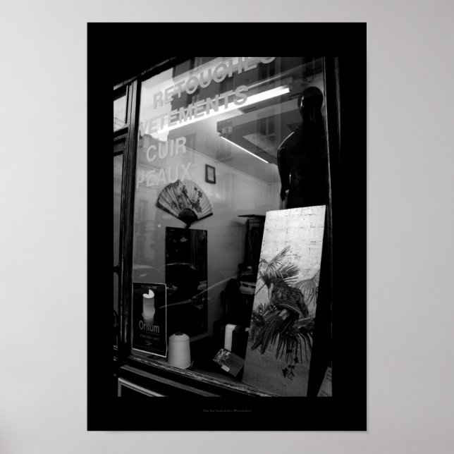 30ter Rue Gassendi Paris Black White Poster2 Poster (Front)