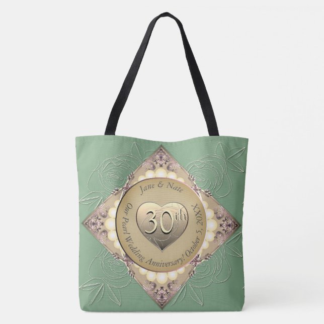 30th/12th Pearl Anniversary Tote (Back)