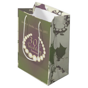 30th/12th Pearl Wedding Anniversary Gift Bag