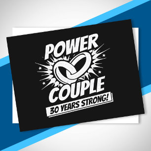 30th Anniversary Couples Married 30 Years Strong Postcard