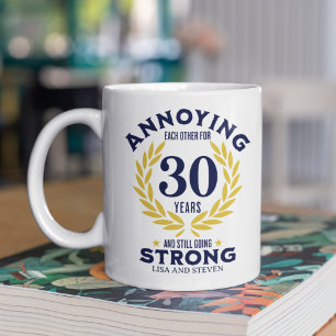 30th Anniversary Gift for couples Coffee Mug