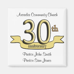 30th Anniversary Party Favours Magnet