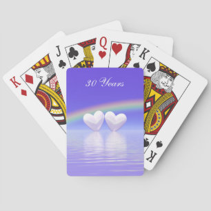 30th Anniversary Pearl Hearts Playing Cards