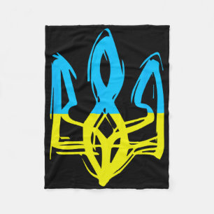 30th Anniversary Ukrainian Independence - Trident  Fleece Blanket