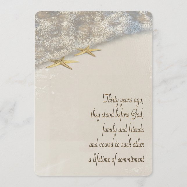 30th Anniversary Vow Renewal Wedding Program (Front)