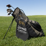 30th Birthday 1993 Add Name Legendary Black Gold Golf Towel<br><div class="desc">Vintage design any year "Original Quality Legendary Inspiration" golf towel for that special person. Add the name and year as desired in the template fields creating a unique birthday celebration item. Team this up with the matching gifts,  party accessories,  and clothing available in our store www.zazzle.com/store/thecelebrationstore</div>