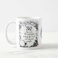30th Birthday 30 Year Old Vintage Wine Personalize