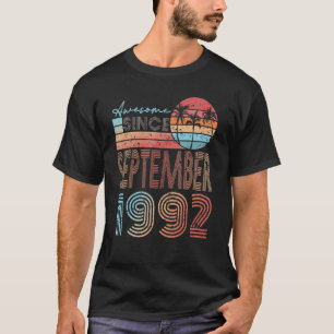 30th Birthday  Awesome Since September 1992 30 Yea T-Shirt