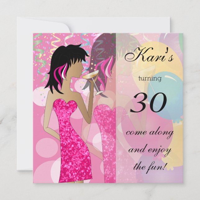 30th Birthday Bash Party Invitation (Front)